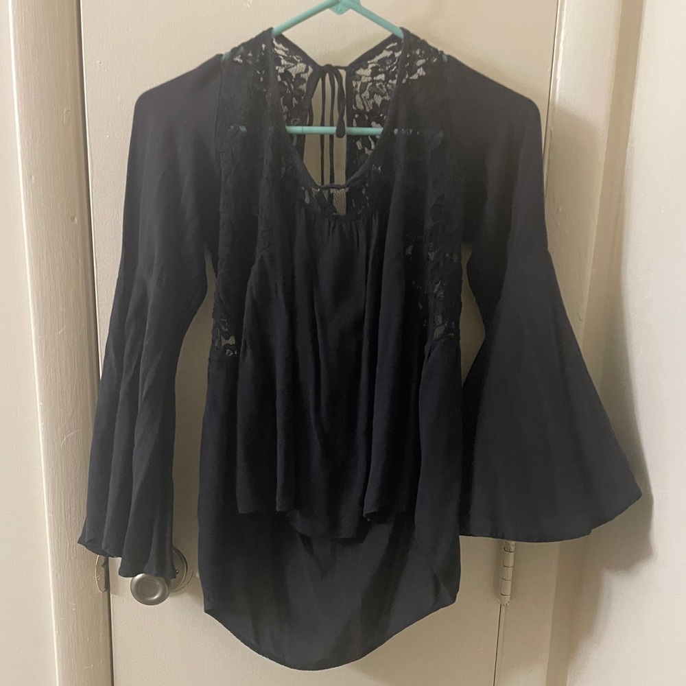 Billabong Black Lace Blouse
